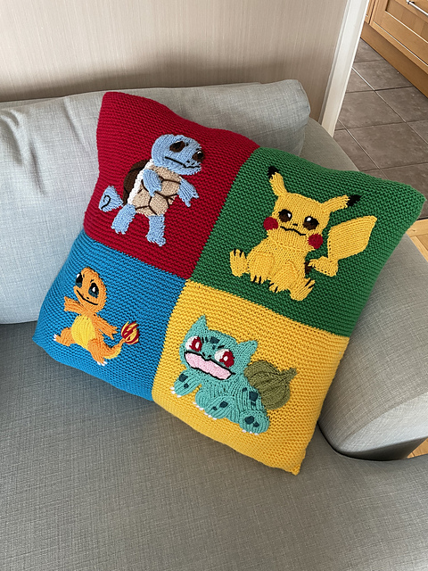 Ravelry: Pokemon Cushion pattern by Emma Whittle