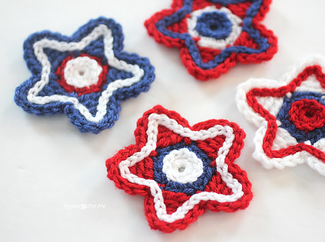 Patriotic Crocheted Star