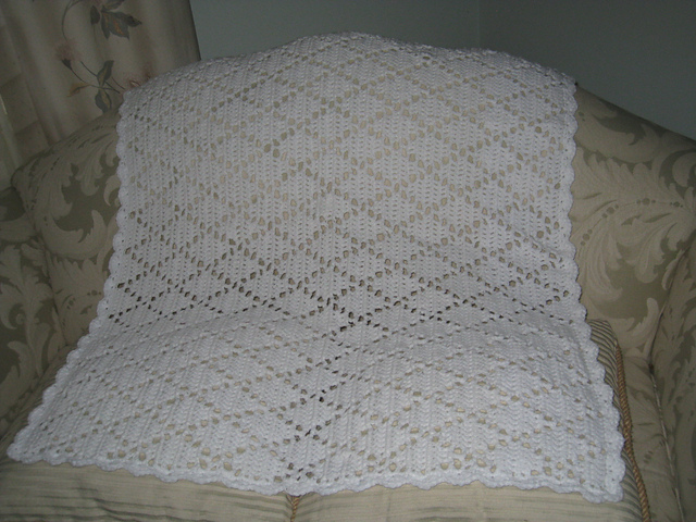 Diamonds For Baby Afghan