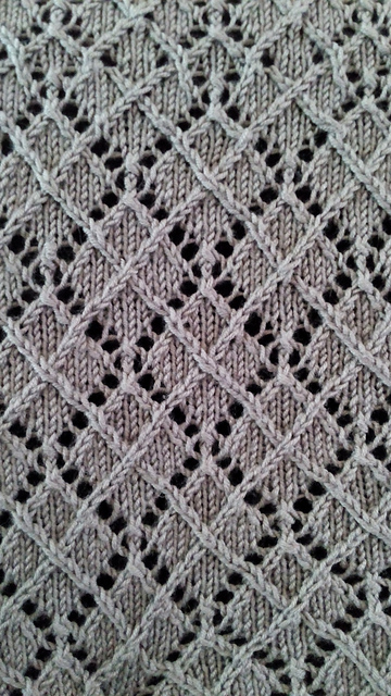 Lace Twist Stitch Argyle Stitch