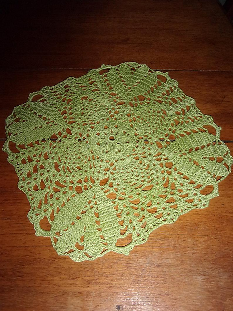 square pineapple doily