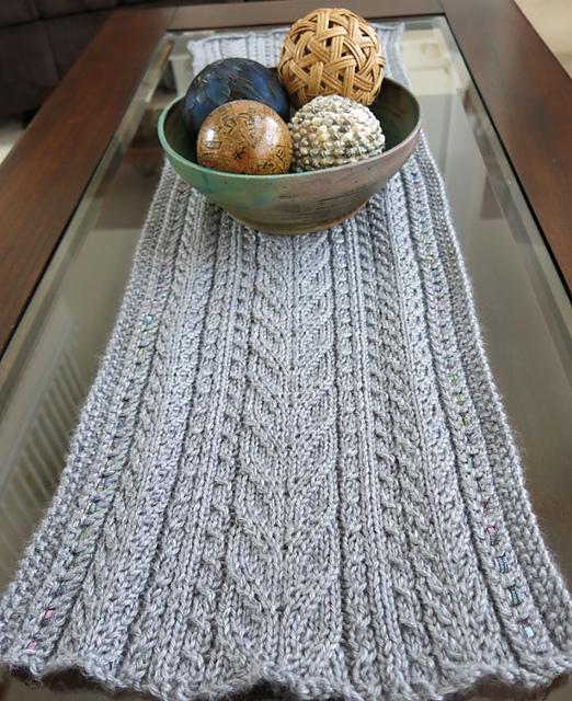 Lace & Cables Table Runner