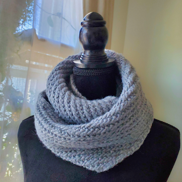 Half Woven Herringbone Scarf