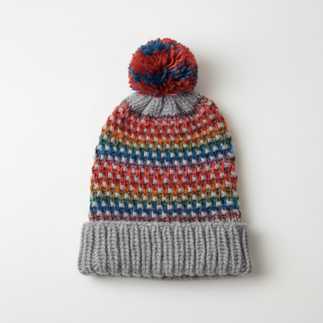 Self Striping Spectrum Beanie