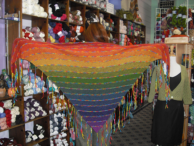 Coming Out Rainbows Shawl