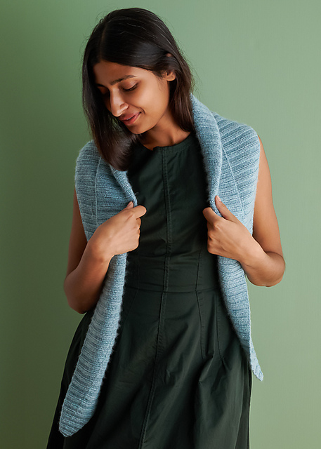 【THE MOZZ】Layer Shawl Collar Long Knit Ravelry: Shawl Collar Shawl pattern by Purl Soho