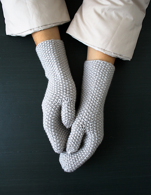 Seed Stitch Mittens + Hand Warmers