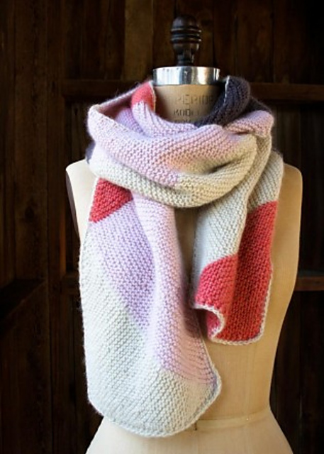 Just Triangles Entrelac Scarf