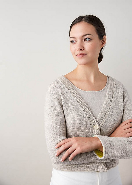 Ravelry: Two-Tone Banded Cardigan pattern by Purl Soho
