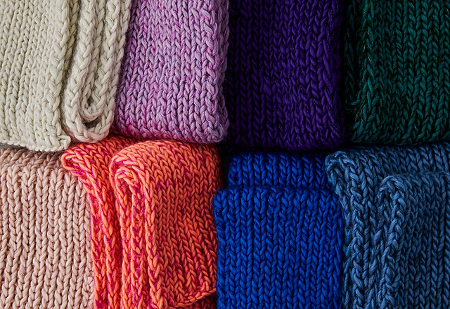 Three-Yarn Scarf For Giving