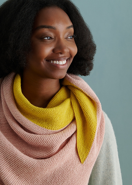 Ravelry: Half + Half Triangles Wrap pattern by Purl Soho