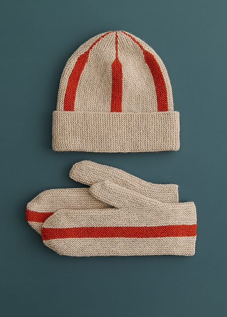All Roads Hat + Mittens by Lili Tobias
