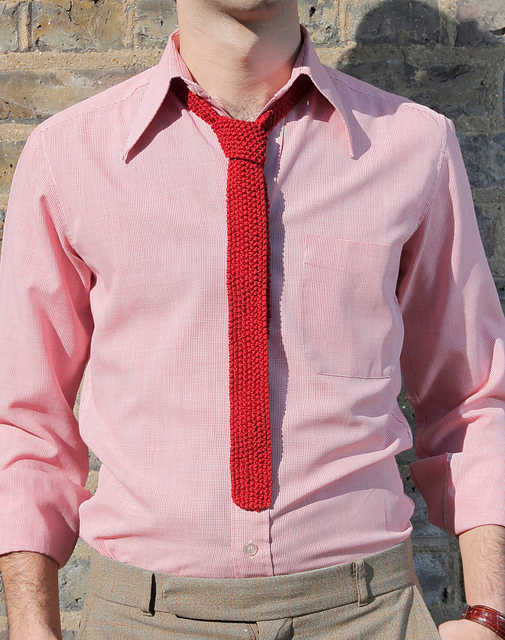 Moss Stitch Tie
