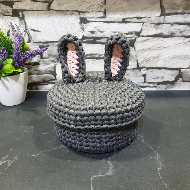 Bunny Basket with Lid