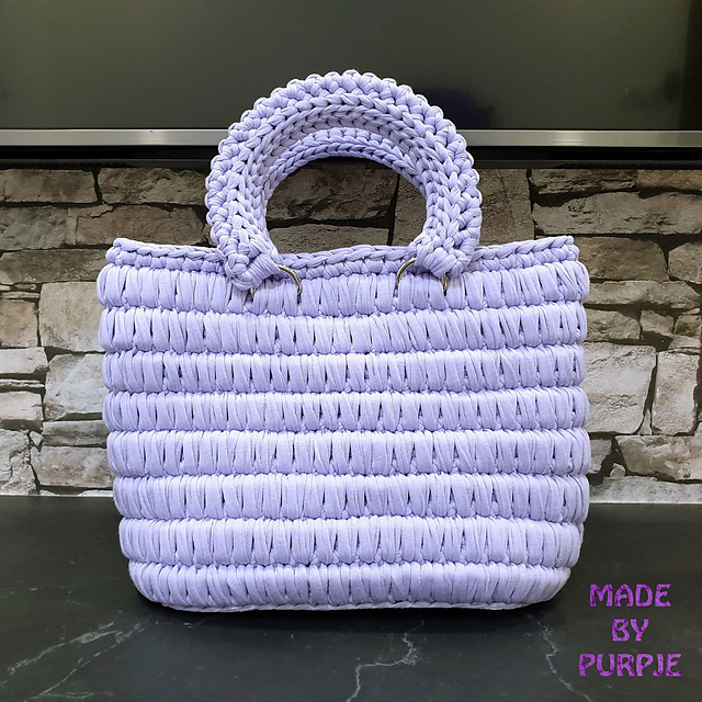 Crochet Tessuto Gaufre Bag