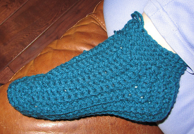 Short-faux heel slipper sock - Take Two!