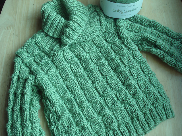 Sweater with Shawl Neck or Round Neck