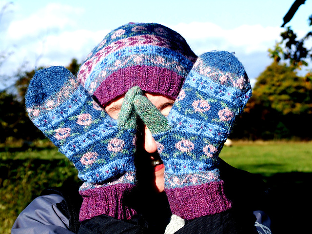 Floral Mittens