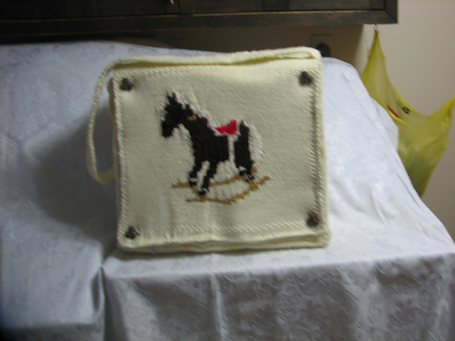 Diaper Bag with Rocking Horse Design