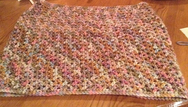 Golden sparkle cowl