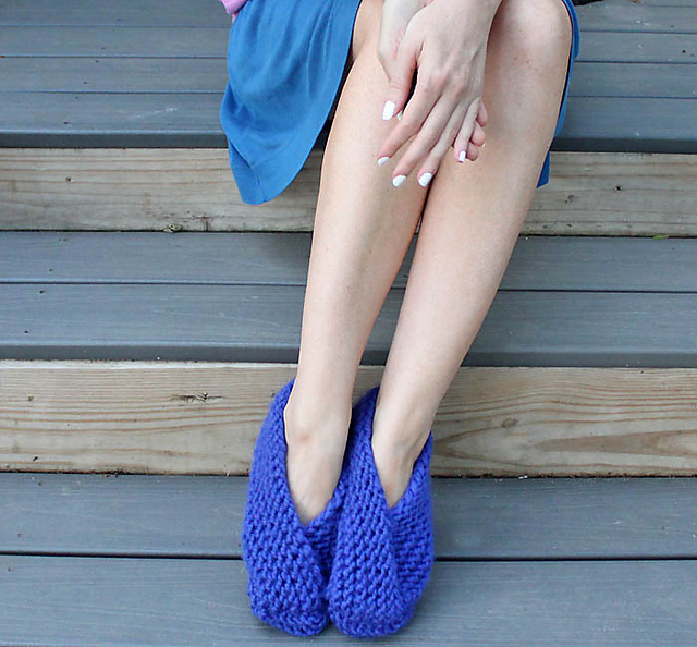 Easy Foldover Slippers