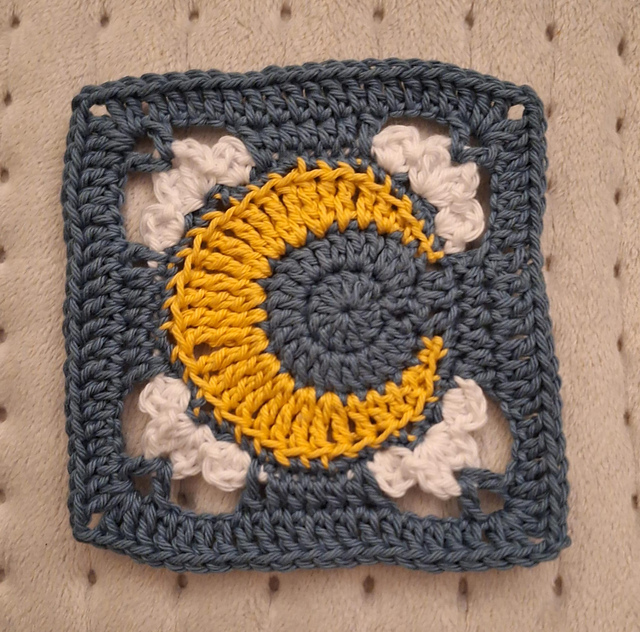 Moon and Clouds Square