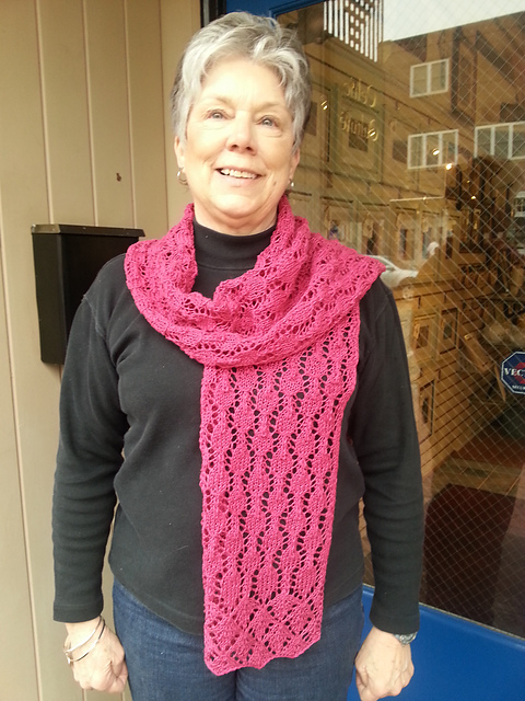 Smocked Lace Scarf