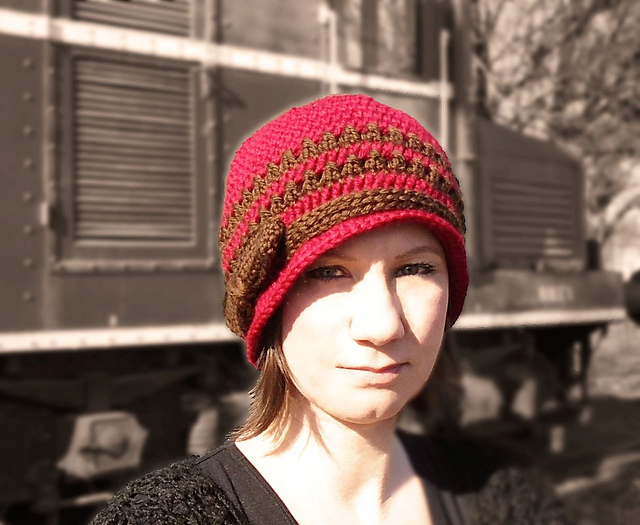Ivy- a vintage cloche with asymmetrical brim