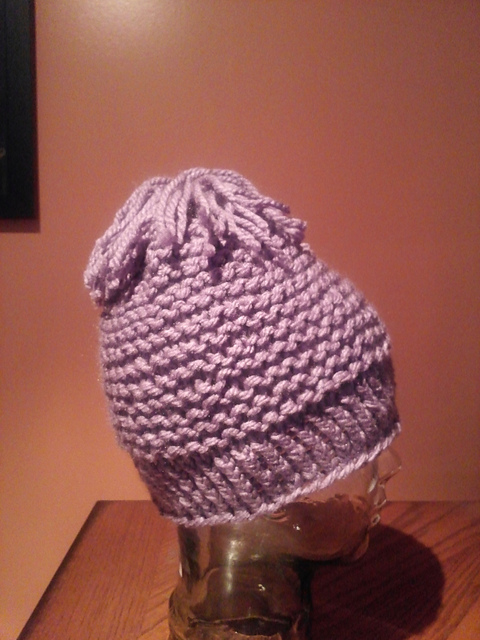 Bev's Softest purple hat