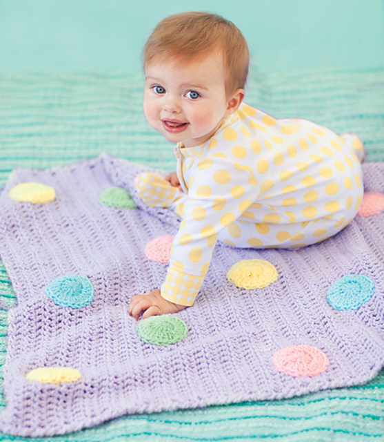 Polka Dot Baby Blanket