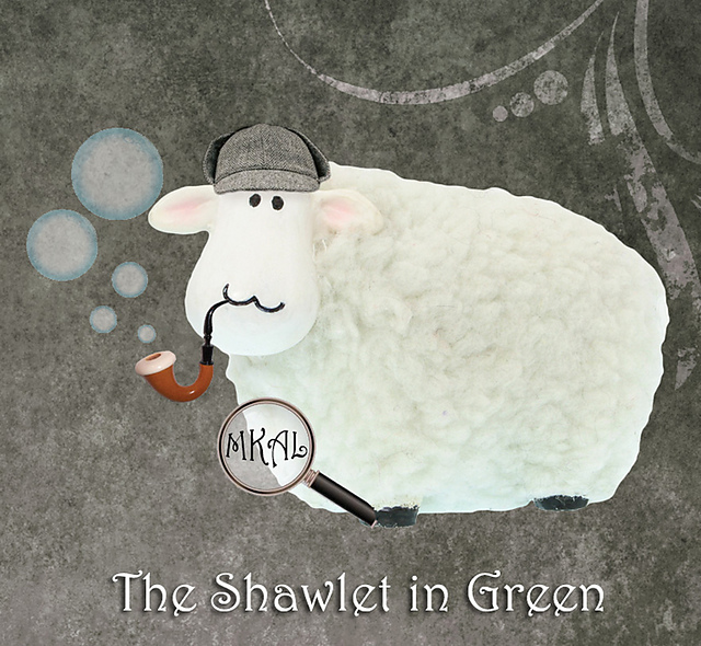 The Shawlet in Green MKAL