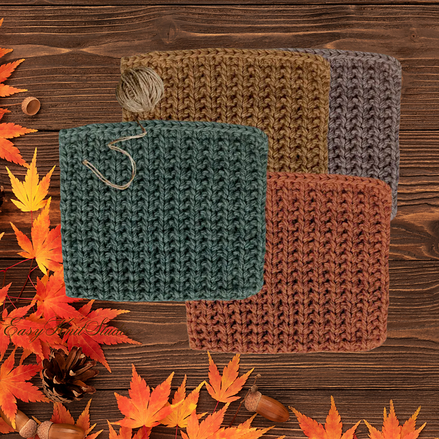 Ravelry: Easy Knit Mug Rug pattern by Easyknitstudio