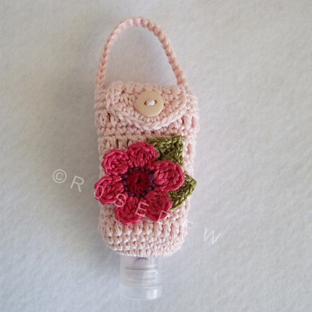 Floral Hand Sanitizer Cozy