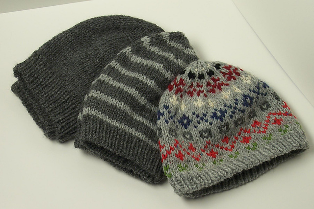 Plain and Patterned Hats for the Family
