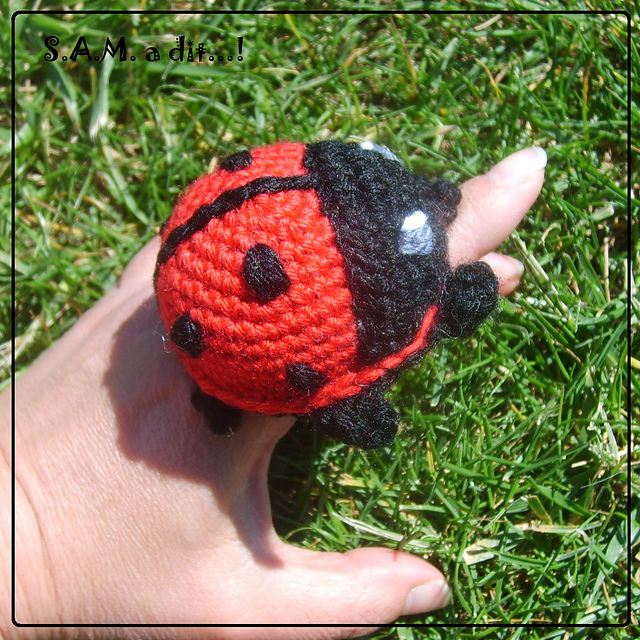marionnette à doigt coccinelle