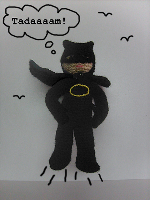 un p'tit gars en Batman...!
