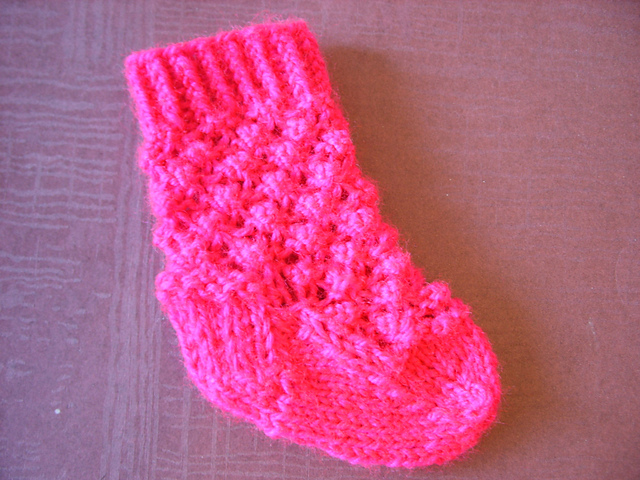 Raspberry Baby Socks