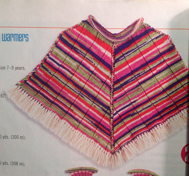 Magic Stripe Poncho and Leg Warmers