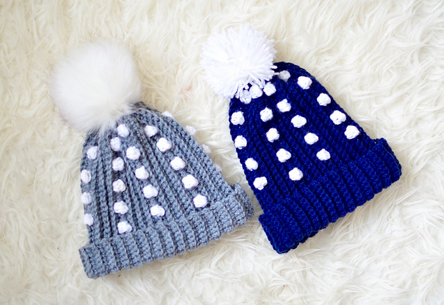 Ribbed Bobble Beanie