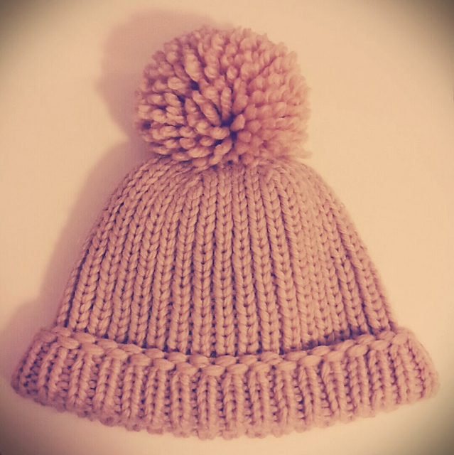 Winter hat with pompom