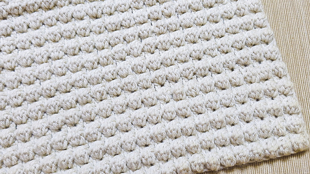 Easy Bobble Cluster Blanket