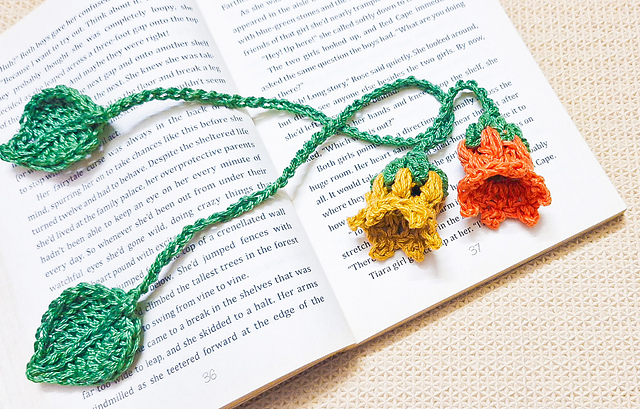 Autumn Bell Flower Bookmark