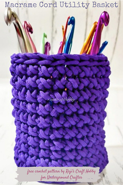 Macrame Cord Basket