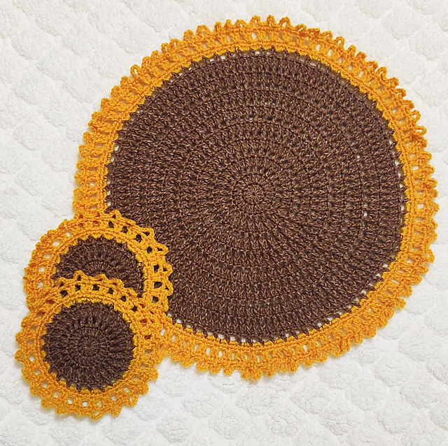 Sunflower Tablemat Doily