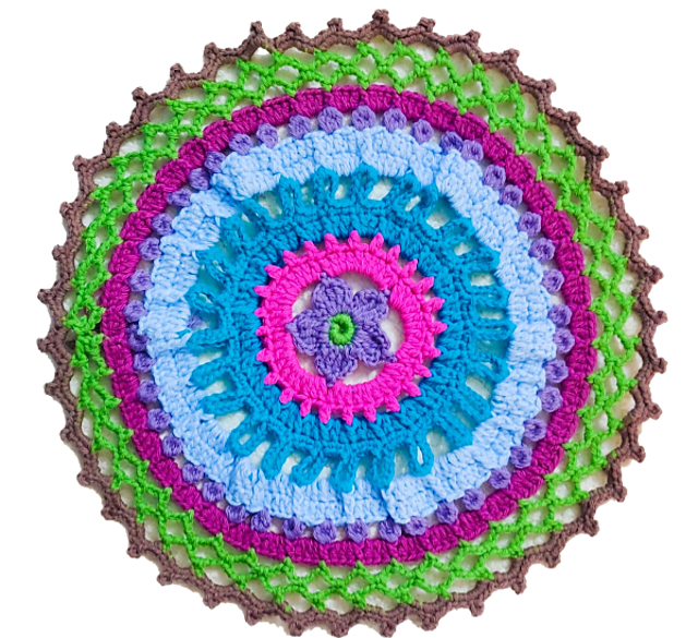 Whimsical Mandala Doily