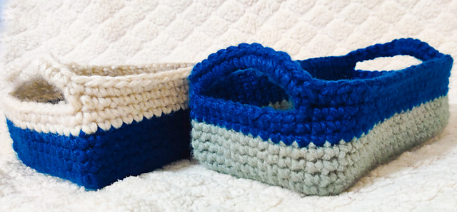 Rectangle Basket With Handles