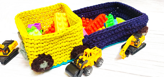 Toy Truck Storage Basket
