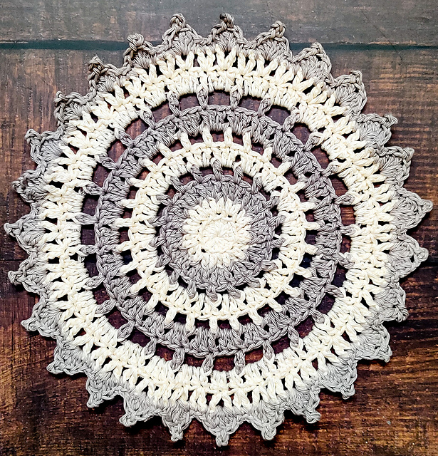 Two Shades Ombre Doily