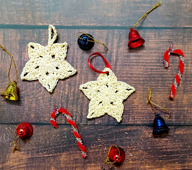 Two Round Star Ornament