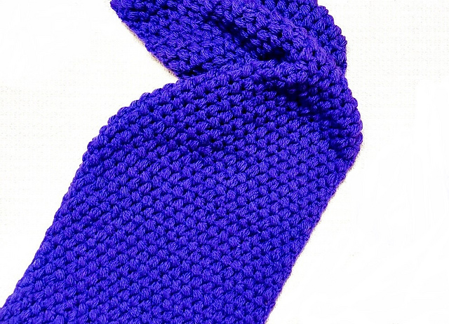 Easy Scarf with Puff Stitch